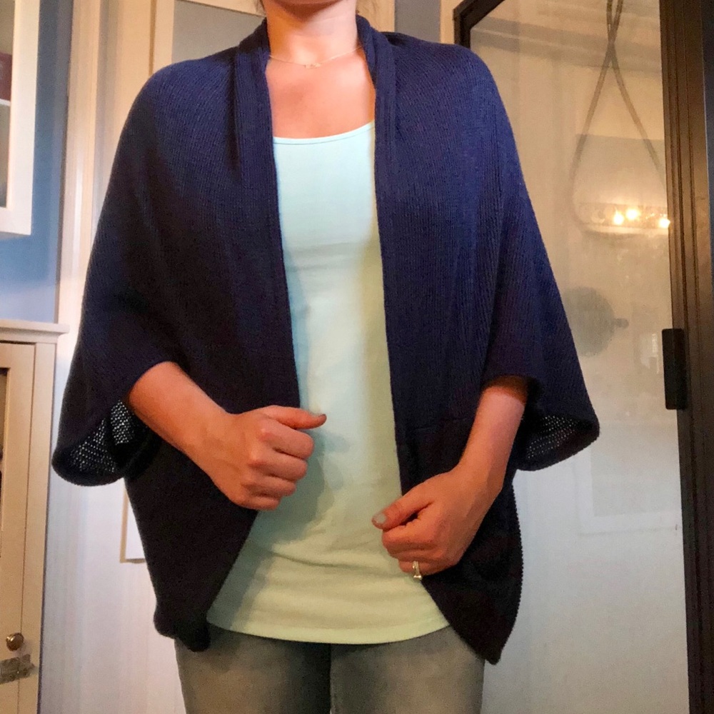 🆕NAVY KIMONO & SCARF🆕